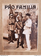 Copertina Pro Familia Del 1937 In Sicilia Mussolini Vittorio Emanuele III Balbo - Other & Unclassified