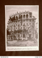 Roma Nel 1927 Albergo Degli Ambasciatori Bandiera Di Londra Per Lord Mayor Lazio - Sonstige & Ohne Zuordnung