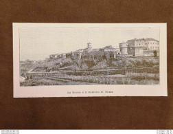 La Rocca E Il Castello Di Dozza Nel 1896 Bologna Emilia Romagna - Avant 1900