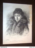 Julia Bartet "La Divina" Attrice Di Francia O Francese - Avant 1900