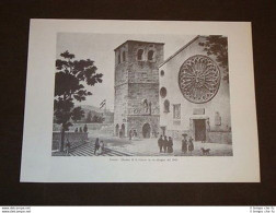 Trieste Duomo Di San Giusto In Un Disegno Del 1842 - Autres & Non Classés