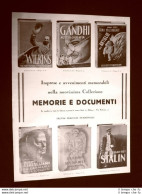 Pubblicità Dei 1932 Memorie E Documenti Treves Treccani Tumminelli - Autres & Non Classés