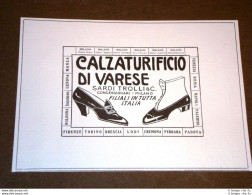 Pubblicità D'epoca Per Collezionisti Anno 1918 Scarpe - Calzaturificio Di Varese - Other & Unclassified