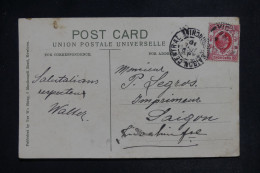 HONG KONG - Carte Postale Pour Saigon En 1910 - L 151932 - Lettres & Documents