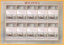 2016  Moldova Moldavie Moldau. Sheet Deportation Of 1951. Stalin. Bessarabia. Soviet Union  Mint - Moldawien (Moldau)