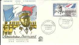 Envellope COTE FRANCAISE DES SOMALIS 1e Jour N° 27 Poste Aerienne Ceres - Storia Postale