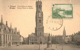 BRUGES, Brugge - Grand Place Et Beffroi  ( 2 Scans ) - Brugge