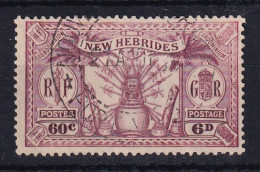 New Hebrides: 1925   Weapons & Idols   SG48   6d (60c)   Used - Usados