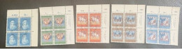 20346 - Pro Patria 1965 -1975  Blocs De 4 ° Oblitérés - Used Stamps