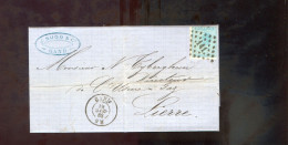 België OCB18 Gestempeld Op Brief Gand-Lierre 1868 Perfect (2 Scans) - 1865-1866 Profile Left