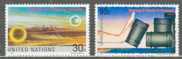 ONU NEW YORK MNH ** 593-594 Interdiction Des Armes Chimiques Arme Armée Guerre - Ungebraucht