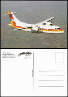 Ansichtskarte  Flugzeug Airplane Avion ATR 42 Luftverkehrs AG 1988 - 1946-....: Modern Tijdperk