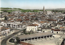 Beaumont De Lomagne * Vue Panoramique Du Village *halle - Beaumont De Lomagne