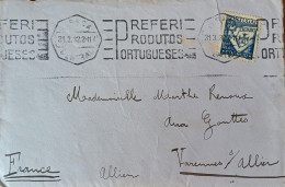 PORTUGAL SEUL SUR LETTRE POUR LA FRANCE 1932 - Covers & Documents