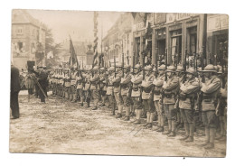 HAGUENAU - Compagnie Honneur Du 22 Août 1919 Visite De Mr Poincarré - Haguenau