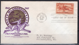 1940 Staehle First Day Cover - Pony Express - 1941-1950