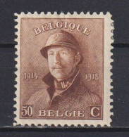 Belgique: COB N° 174 *, MH, Neuf(s). TB !!! - 1919-1920 Albert Met Helm