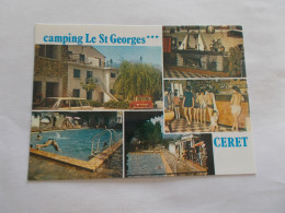 CERET  ( 66 Pyrenees Orientales )  CAMPING SAINT GEORGES  EN VALLESPIR  VUES ANIMEES - Ceret