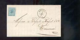 België OCB18 Gestempeld Op Brief Anvers-Tournay 1867 Perfect (2 Scans) - 1865-1866 Profil Gauche