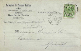 HERSTAL - 1909 - Carte Postal J. Demarteau-Deghaye - Entreprise De Travaux Publics - Herstal