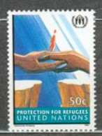 ONU NEW YORK MNH ** 655 Protection Des Réfugiés Pont Main - Nuevos