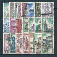 ESPAÑA 1971—AÑO SANTO COMPOSTELANO 2008, 2047, 2063 — SERIE COMPLETA (o) USADOS Sc 1642/1662 TIMBRES OBLITÉRÉS - Used Stamps