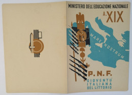 Bp48 Pagella Fascista Opera Balilla Palazzo E.nazionale  Bari 1941 - Diplômes & Bulletins Scolaires