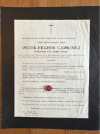 Eerwaarde Heer Pieter-Eugeen Carbonez Onderpastoor St.-Michiels Brugge *1916 Roeselare +1946 Eupen Rysman Nys Vanneste V - Todesanzeige