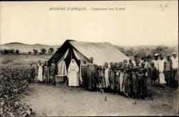 CPA Missions D'Afrique, Camp Unter Dem Zelt - Costumes