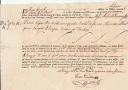 Connaissement  J.Guach  Navire S. Pierre & S.Paul ..Capitaine J.Guinbeu  Alicante  1771 - Transports