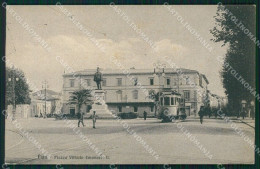 Pisa Città Piazza Vittorio Emanuele II TRACCE UMIDO Cartolina WX1194 - Pisa