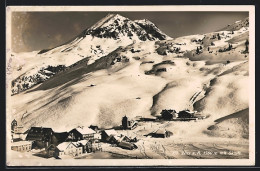 AK Zürs A. A., Ortsansicht Mit Skilift Im Winter  - Autres & Non Classés