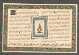 ONU NEW YORK MNH ** Bloc 10 (538) Déclaration Universelle Des Droits De L'homme Emblème - Blocks & Kleinbögen
