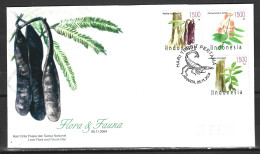 INDONESIE. Timbres De 2004 Sur Enveloppe 1er Jour. Arbres. - Trees