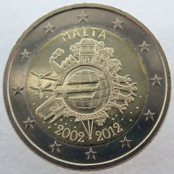 MA20012.1 - MALTE - 2 Euros Commémo. 10 Ans De L'euro - 2012 - Malta