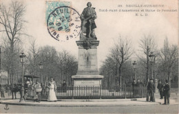 92   NEUILLY Sur SEINE  Rond-point Ackermann Et Statue De Perronnet - Neuilly Sur Seine