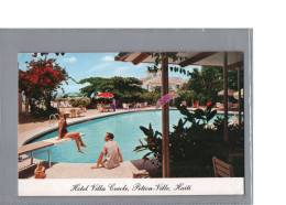 CP - ANTILLES - HAITI - L'Hôtel VILLA CREOLE Pétition = Ville Animé Couple à La Piscine  - Haïti