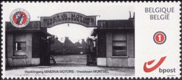 DUOSTAMP** / MYSTAMP** - Entrée De La Fabrique Minerva / Ingangspoort Minerva-fabriek - Mortsel (1924) - Mint