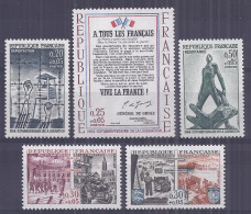 Francia 1964. Ann De La Liberacion YT = 1407-11 (**) - Unused Stamps