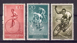 Guinea Esp. - 1959 Dia Del Sello Ed 395-97 (**) - Cyclisme