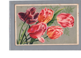 CP - Un Bouquet De Tulipe Fleur Illustration - Bloemen