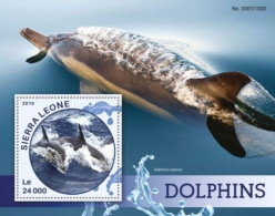 Sierra Leone - 2016 - Dolphins - Yv Bf 877 - Dolphins