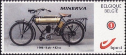 DUOSTAMP** / MYSTAMP** - Minerva - Moto / Motorfiets / Motorrad / Motorbike - 1908 - 8pk - 432cc - Motos