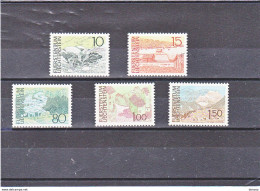 LIECHTENSTEIN 1972 PAYSAGES  Michel 573-577 Neuf** MNH - Unused Stamps