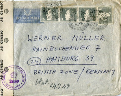 X0084 Palestine,cover Circuled  6.july 1947 From Jerusalem To Germany British Zone,censured ! - Palestine