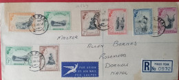 Swaziland 1956 Definitives Cover Registered - Swaziland (...-1967)