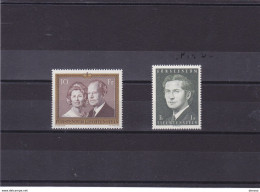 LIECHTENSTEIN 1974 Série Courante Yvert 557 + 562, Michel 614-615 NEUF** MNH Cote 17,75 Euros - Nuovi