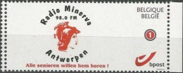 DUOSTAMP** / MYSTAMP** - Radio Minerva - Anvers / Antwerpen - Minerve - Athéna - Ungebraucht