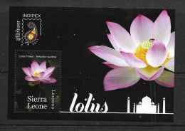 Sierra Leone - 2011 - Flowers: Lotus - Yv Bf 637 - Sonstige & Ohne Zuordnung