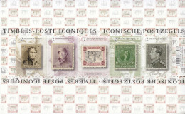 2020 Belgium Iconic Stamps On Stamps Miniature Sheet Of 5 MNH @ BELOW FV *crease Bottom Right Corner Stamps OK* - Neufs